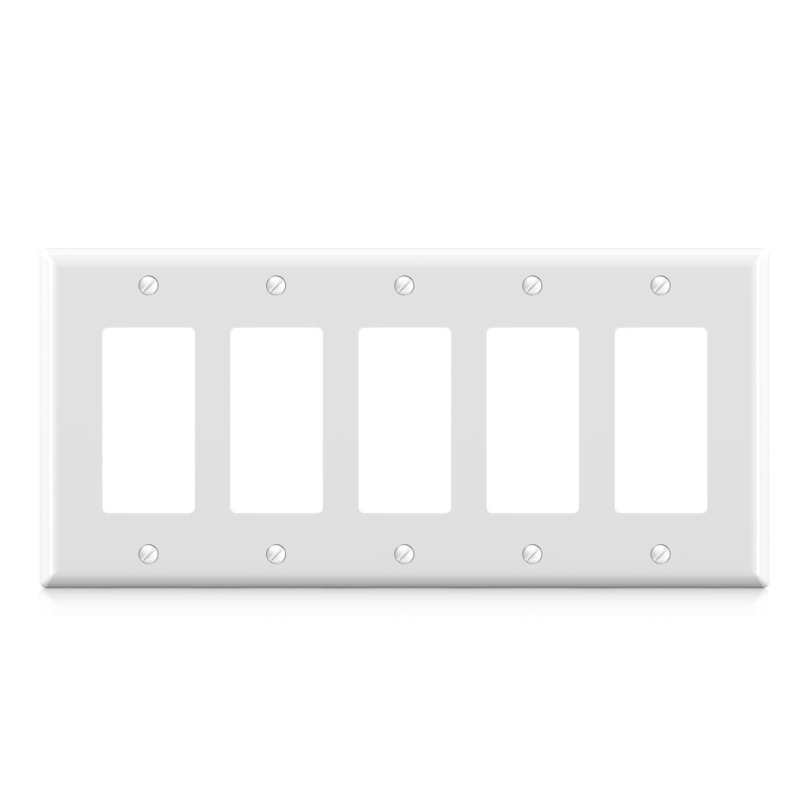 Decorative Wall Plates - Glossy Black (5 Pack) -28 Decorative Wall Plates - Glossy Black (5 Pack) -28