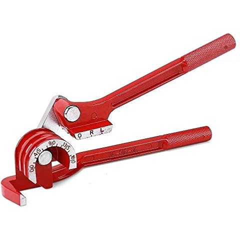 Tube Bender, 3 in 1 Pipe Bender for 1/4" 5/16" 3/8" 0-180 Degrees Tubing Bending Tools- Manual Tubing Bender for Copper, Brass, Aluminum and Thin Steel Pipes Cover