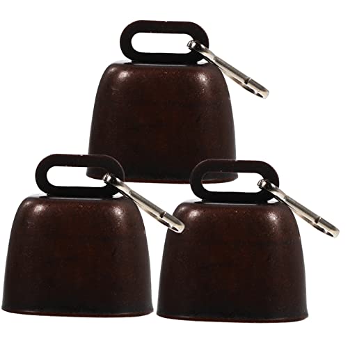 STOBAZA Dog Bells for Pet Tracking 3 Sets Camping Metal Bell with Hanger Pet Hanging Bell Decor for Outdoor