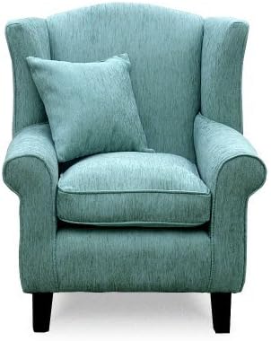 Lounge Wing Chair - Home Furniture - Wing Back Chairs - Duck Egg Blue - Home Life Direct