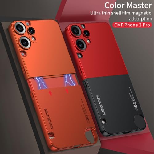 Image of BOUNCEBACK Polycarbonate Hybrid Back Case Cover for Nothing CMF Phone 2 Pro|All Over Protection|Shockproof |Dual Tone Slim Back Case Cover for Nothing CMF Phone 2 Pro - (Black)