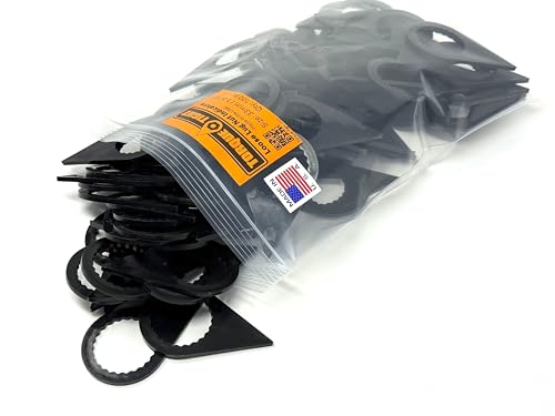 Image of 33mm Loose Lug Nut Indicators (Black) - Visual Safety Markers for Class 6-8 Trucks - Made in USA - 100-Pack