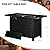 Vongrasig 43" Gas Fire Pit, 50,000 BTU Steel Propane Fire Pit Table for Outdoor, Outside Garden Patio Deck, CSA Certified Fire Table with Lid and Lava Rock