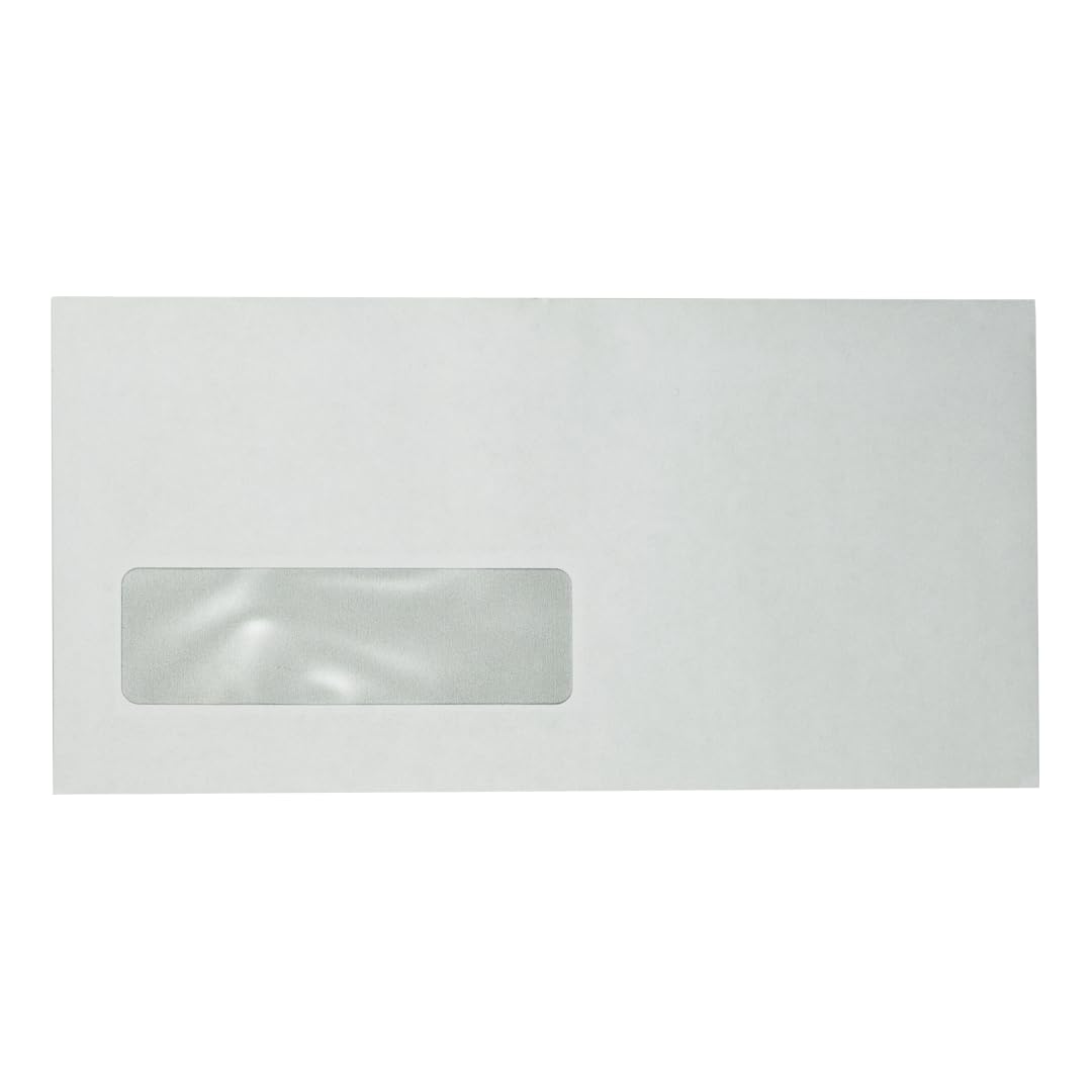 DULA EA5/6 Umschläge, 110 x 220 mm, Venster links, 1000 Stück, Selbstklebend mit Klebestreifen, 80 g/m²