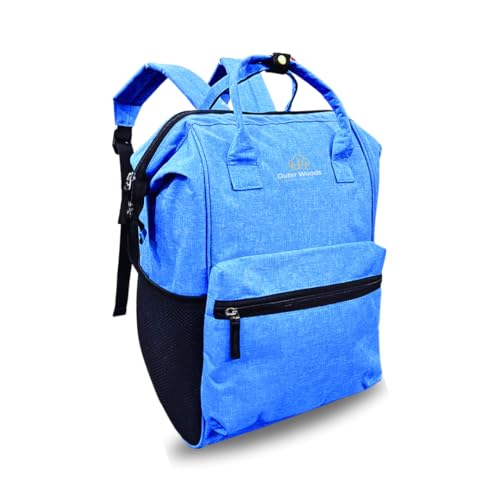 Outer Woods Baby Diaper Bag with Insulated Compartment |Baby Travel Bag 18 L | Baby Diaper Bag with Milk Bottle Compartment | Keep Milk and Food Cool 4+ Hours | Baby Travel Bag | Blue