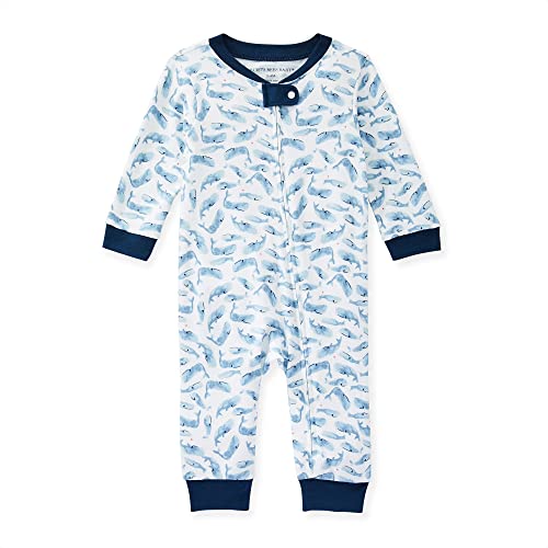 Image of Burt's Bees Baby unisex-baby Sleep & Play, Organic One-piece Romper-jumpsuit Pj, Zip Front Footed Pajama