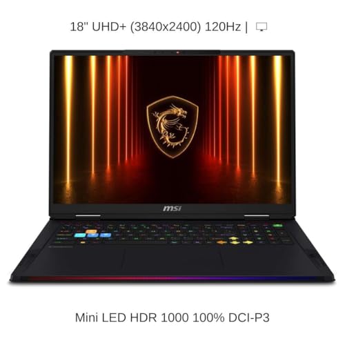 Image of HIDevolution [2025] MSI Raider A18 HX A9WIG 18 inch UHD+ 120Hz Mini LED, 2.5 GHz Ryzen 9 9955HX3D, RTX 5080, 96 GB DDR5 RAM, 2 TB PCIe SSD, Windows 11 Pro
