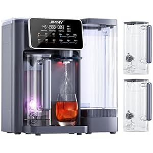 Jimmy R9 Osmoseanlage Trinkwasser Auftisch, Umkehrosmoseanlage Wasserfilter, mit Heißwasserspender, 7-stufiger Filterung RO & Mineralien, UV, 3S-Heizung, 7 Temperaturoptionen, Echtzeit-TDS-M
