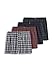 Jockey Men's Underwear Classic Full Cut Boxer - 4 Pack, navy tartans, L