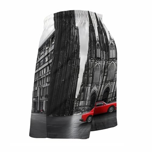 Cologne Cathedral Famous City Mens Swim Trunks Quick Dry Board Shorts Beach Swimwear Bathing Suits4