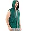 Zipper Sleeveless Green