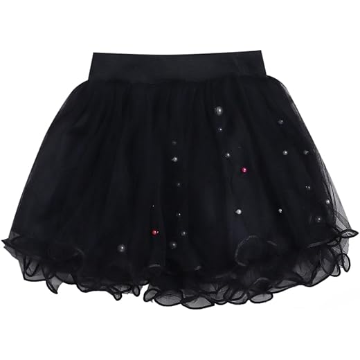 Girls Mini Ruffled A-Line Skirt