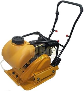 6.5 HP PLATE COMPACTOR VIBRATORY with Water Tank, 5600 Vibration Frequency, 25 cm/s Speed