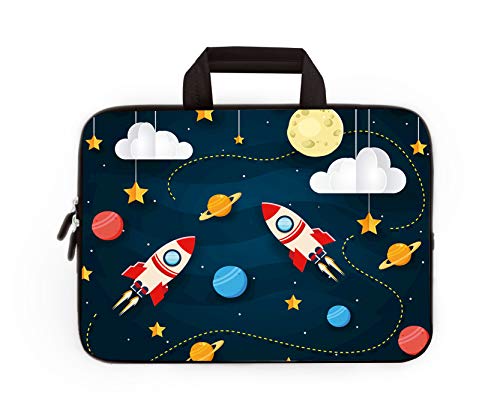 HAPLIVES Universal 7~9 inch Kids Tablet Portable Neoprene Zipper Carrying Sleeve Case Bag Fits 7" 8" 8.5" 8.9" 9" iPad Mini 5 4 3 2 1, Galaxy Tab A 8.0 (Rocket) by HAPLIVES - Used condition - US$8.34