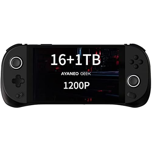 AYANEO GEEK (AMD R7-6800U)- 7 Inches Handheld PC Game Console Win 11 Laptop Touch Screen PC Video Game Console, CPU AMD Ryzen 7 6800U Processor Tablet PC,16GB RAM, 1TB Storage (1920 x1200 Screen)