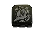 Thunderbolt Gunworks Spectre AC-130 Gunship Logo Laser Etched Hat Clip Black