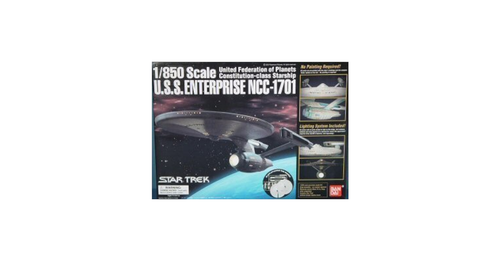Amazon.com: Bandai Star Trek 1/850 USS Enterprise NCC-1701