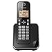 Panasonic Expandable Cordless Phone System with Amber Backlit Display and Call Block ? 1 Handset ? KX-TGC350B (Black)