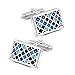 Produktbild Mr.Van Herren Manschettenknöpfe, Blau Kristall Hochzeit Cufflinks für Festival Geburtstag Geschenk Tanzparty