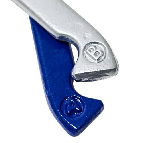 Pro Horseshoe Set - Powder Coated Steel with Carry Case by Trademark Innovations, Blue and Silver