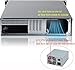 RackChoice 2U Micro ATX Compact Rackmount 2 x 5.25 Chassis Support ATX PC PS2 PSU with Side 80mm Fan