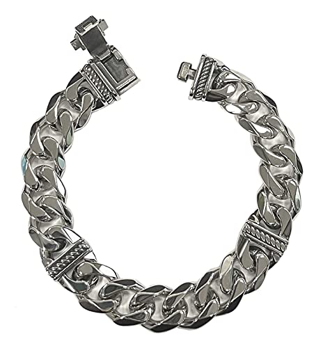 Harley-Davidson Men's Bar & Shield Curb Link Stainless Steel Metal Bracelet3