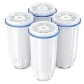 Upgraded Water Filter Replacement Fit for Zero Pitcher and Dispenser ZR-001 ZR-004 ZP-006 ZR-017, Five-Stage Filter System, Effectively Reducing Lead, Chromium, and Contaminants, 4 Packs, By BOGDA