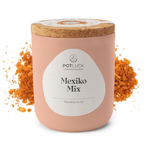 POTLUCK | Mexiko Mix | Gewürzzubereitung im Keramiktopf | 75 g | Vegan, glutenfrei und mit natürlichen Inhaltsstoffen