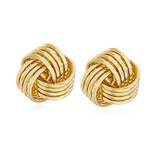Ross-Simons 14kt Yellow Gold Love Knot Stud Earrings