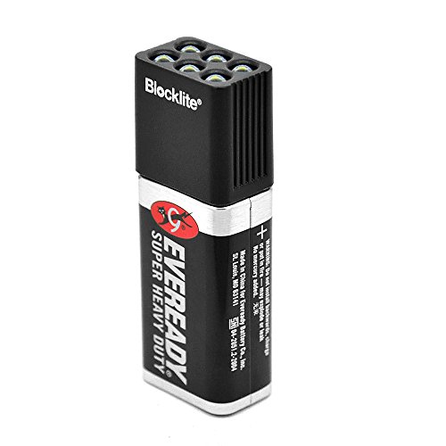 Lixada LED Handheld Flashlight 9 Volt Mini Camping Flashlight Super Bright Pokect Battery