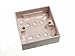 One Stop DIY 12 x SURFACE MOUNT PATTRESS SWITCH SOCKET BACK BOX 1 GANG 25MM DEEP NEW