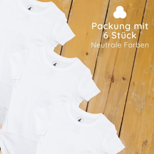 Bramble & Bear 3/6er-Pack Kurz-/Langarm-Baby-Bodys – Unisex-Baby-Bodys aus Bio-Baumwolle für Kinder von 0 bis 3 Jahren