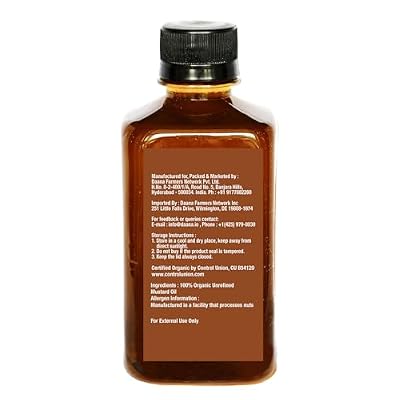 Daana Mustard Oil: CERTIFIED USDA ORGANIC, EXTRA VIRGIN, COLD PRESSED (12 oz)