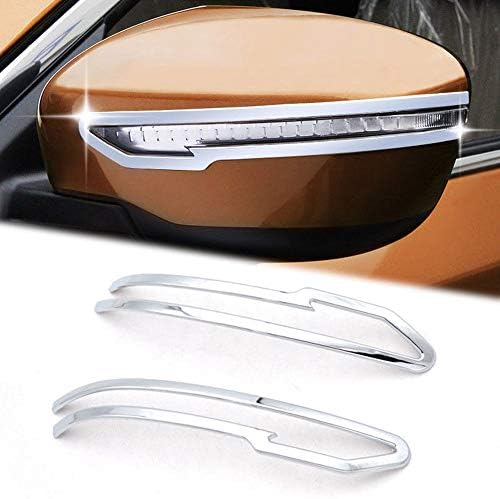 Chrome Side Wing Rearview Rear View Mirror Decorate Trims Cover For 2014-2018 Nissan Qashqai J11 Dogue/X-Trail T32 Murano Accessory 2PCS