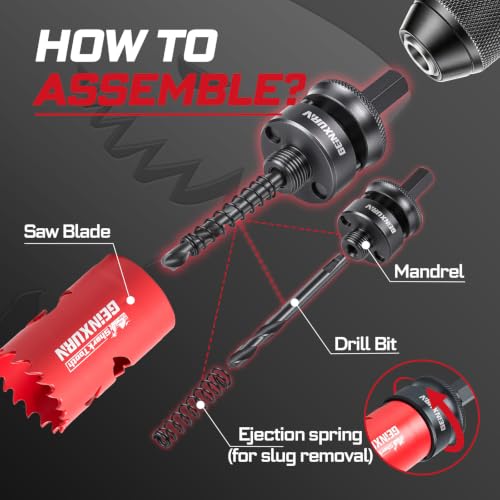 GEINXURN Bi-Metal Hole Saw Set