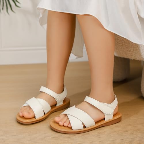 Image of Toddler Girls Sandals Summer Flats Dress Shoes for Baby Little Kids Girl