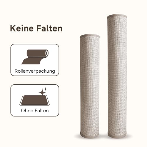 Mizuosre Fußmatte Innen Waschbar 43.5x75cm, rutschfest Fussmatte Innen Dünn Schmutzfangmatte Innen Türmatte Outdoor, Eingangsteppich mit Wasserabsorbierenden für Innen, Außen, Hund & Haustür, Beige