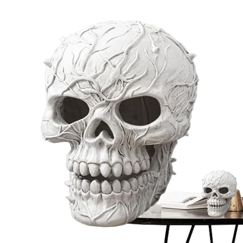 Lampe solaire crâne Halloween pour illuminer vos allées de jardin et soirées terrifiantes