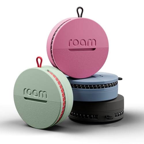 Roam-Smart-Tracker-Smart-Bluetooth-Item-Finder-Compatible-with-iOS-Android-Built-in-Elastic-Strap-Replaceable-Battery-No-Extra-App-or-Subscription-4-Pack-Blue-Black-Pink-Green Roam Smart Tracker | Smart Bluetooth Item Finder Compatible with iOS & Android | Built-in Elastic Strap | Replaceable Battery | No Extra App or Subscription | 4-Pack, Blue, Black, Pink & Green - Image 1