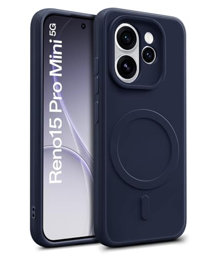 Image of WOW IMAGINE Back Case Cover for Oppo Reno 15 Pro 5G | Reno 15 Pro Mini 5G | Soft Matte Silicone Case| Slim Fit & Shockproof | Camera Protection Bumper Cover (Blue)