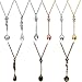 Produktbild Mukum 9-teiliges Löffel-Halsketten-Set im antiken Stil, Bronze, antikes Silber, Halskette, Schmuck, Zubehör für Partys