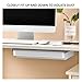 KAJHSTLOZ 1Pcs Under Desk Drawer Storage Box Hidden Self-Adhesive Stationery Storage Drawer For Office Home Organizer Accessories(Dark Grey)