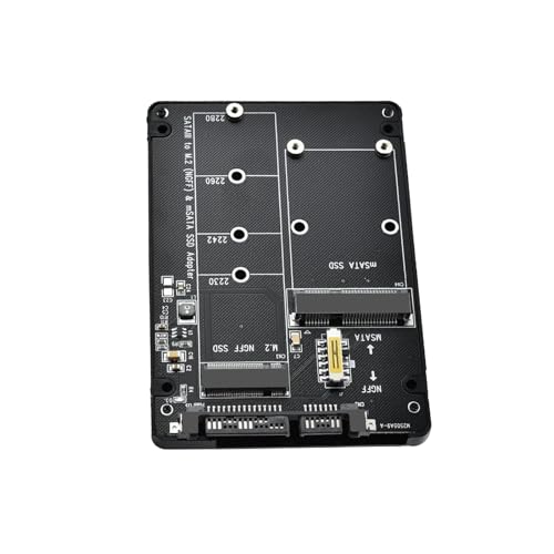 Adaptador MSATA/M.2 NGFF a SATA III para disco SSD 2.5" miniatura 1
