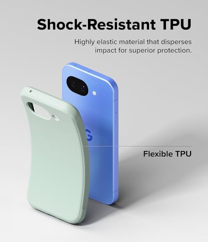 Image of Ringke Onyx for Google Pixel 10a [Anti-Fingerprint Texture] Slim Shockproof Protective Cover with Precise Camera Cutouts & Non-Slip Side Grip Case Back Cover - Mint