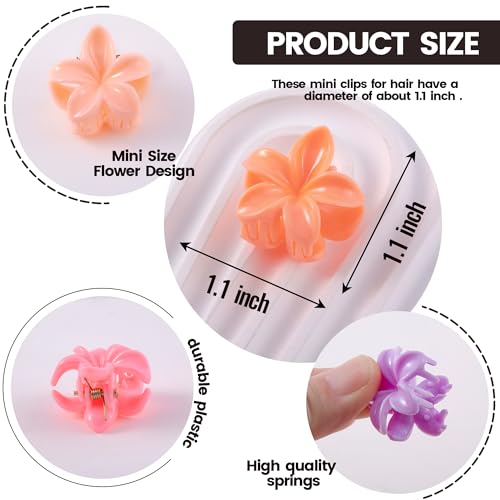 30 Mini Pinzas para Cabello con Diseño Floral miniatura 2
