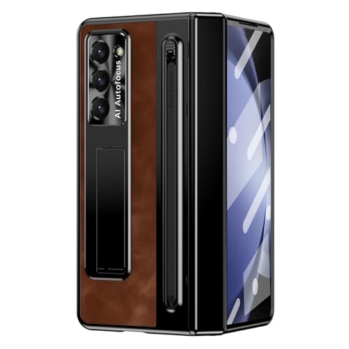 �K�p�Ώ�Samsung Galaxy Z Fold 8 Ultra�p���U�[�P�[�X�AS�y���X���b�g�t���q���W�A�S�g�ی�J�o�[�A�܂肽���݃L�b�N�X�^���h�A���g���V�F��,�u���E��,Fold 8 Ultra