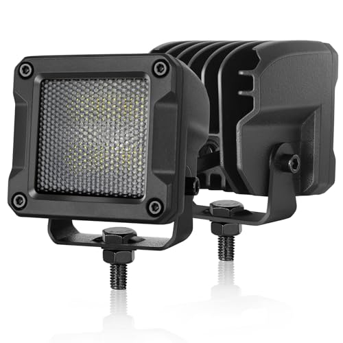 Image of 3 Inch Diffused LED Pods 120W CREE LED Cubes Camper Scene Lights | Diffused Spread Beam, High Intensity CREE LEDs Square LED Cube Lights Backup Reverse Area Lights for Truck Pickup SUV UTV ATV