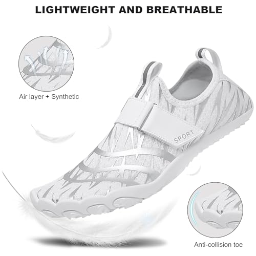 Image of barefoot hiking shoes for women men professional water shoes for women men barefoot hiking shoes for travel wide toe slip resistant breathable