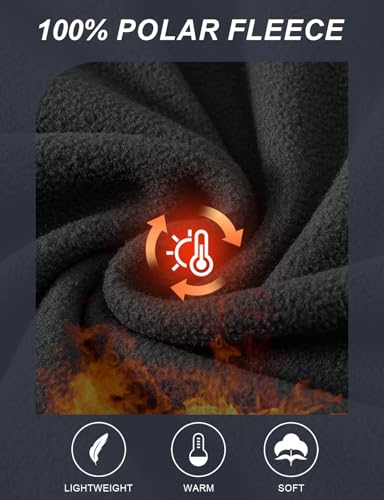 TBMPOY Men's Fleece Jackets Lightweight Full-Zip Fall Jacket Warm Winter Coats Outdoor Hiking with Pockets4