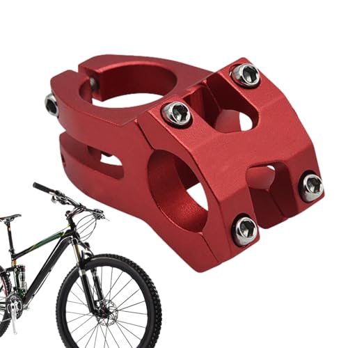Mountain Biikeステム - 調節可能なアルミニウム合金ハンドルバーステムライザー|サイクリング用の短い軽量の双子のステム ロードバイクライダー、屋外ライディング用のデュラブルハンドルバーアップグレード